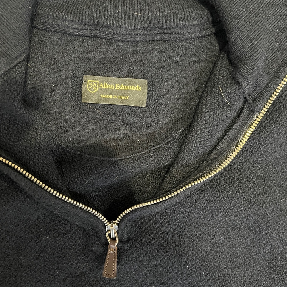 Allen Edmonds Charcoal Half-Zip Pullover